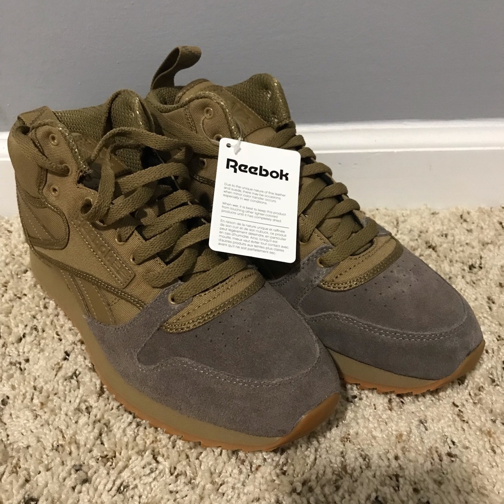 NEW MEN'S REEBOK CLASSIC LEATHER MID RIPPLE